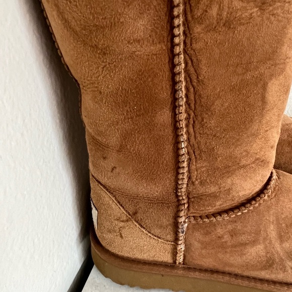 Tall Chestnut UGG Boots - Picture 7 of 10